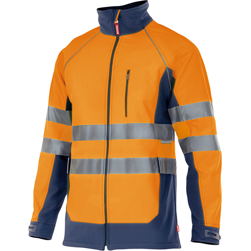 SOFTSHELLJACKE ORANGE/BLAU GR XXL SOFTSHELLJACKE ORANGE/BLAU GR XXL
