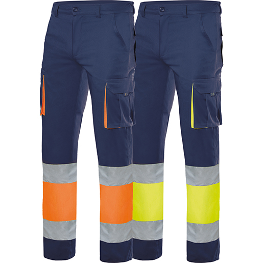 Stretchhose Zweifarbig mit Taschen
