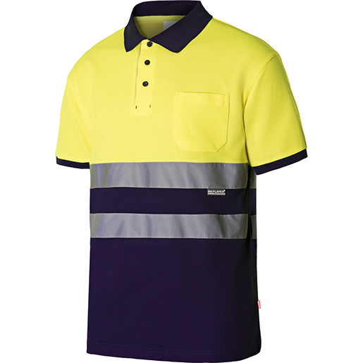 WARNSCHUTZ POLO GELB/BLAU GR L WARNSCHUTZ POLO GELB/BLAU GR L