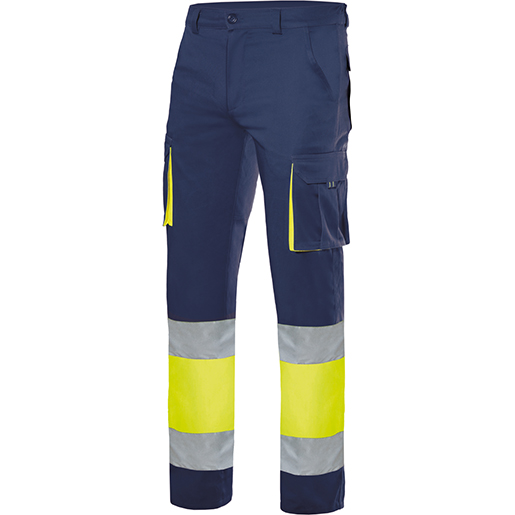 WARNSCHUTZHOSE SOMMER GELB/BLAU GR L WARNSCHUTZHOSE SOMMER GELB/BLAU GR L