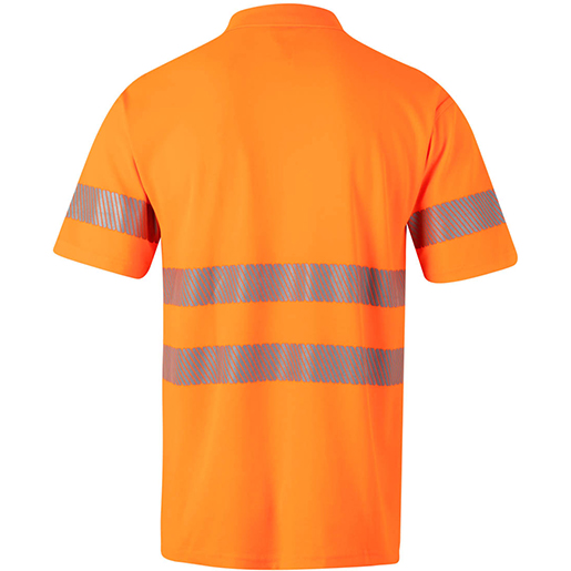 POLO HV ORANGE SEGMENTIERT GR XXL Detail von POLO HV ORANGE SEGMENTIERT GR XXL 300