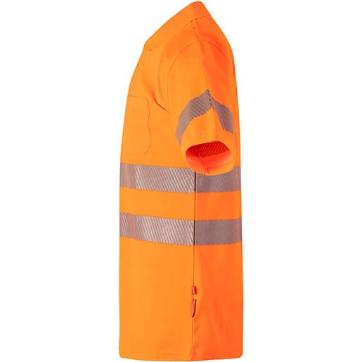 POLO HV ORANGE SEGMENTIERT GR XXL Detail von POLO HV ORANGE SEGMENTIERT GR XXL 305