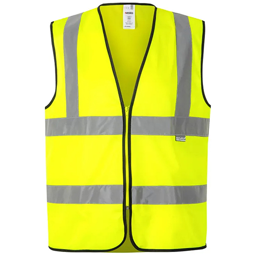 GELBE WESTE MIT REISSVERSCHLUSS GR: XL GELBE WESTE MIT REISSVERSCHLUSS GR: XL