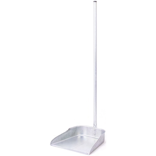 Recogedor metálico con mango