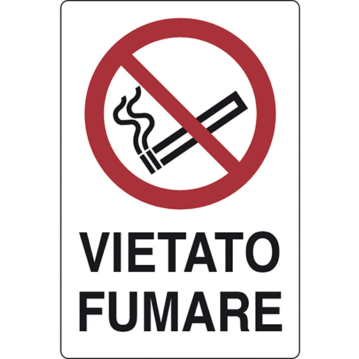 Cartello VIETATO FUMARE