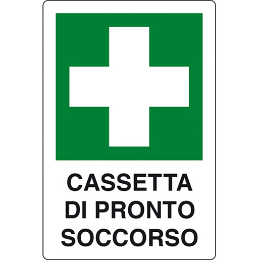 Cartello CASSETTA PRONTO SOCCORSO Cartello CASSETTA PRONTO SOCCORSO