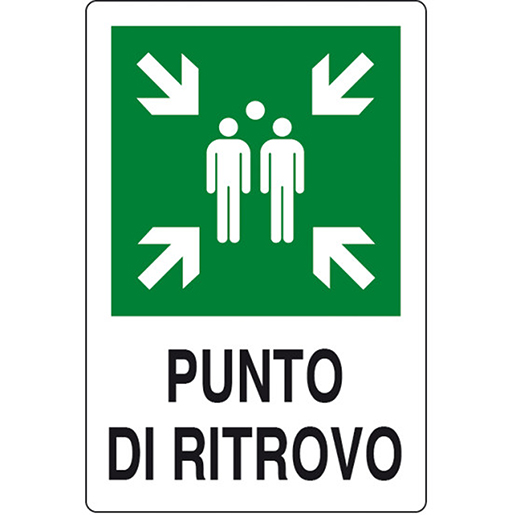 Cartello PUNTO DI RITROVO Cartello PUNTO DI RITROVO