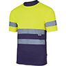 T-SHIRT HV GELB/BLAU GR M