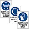 Cartelli per segnalazione obbligo uso DPI