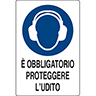 Cartello per segnalazione obbligo protezione udito