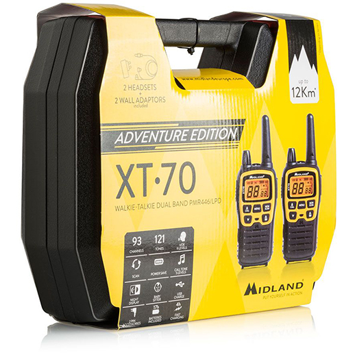 Imballo di RICETRASMETTENTI XT70 ADVENTURE COPPIA 400