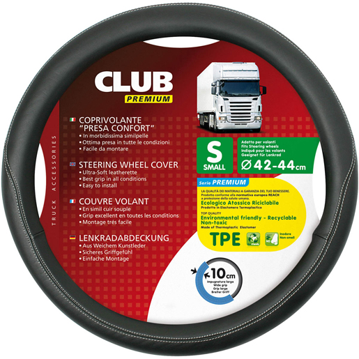 COUVRE VOLANT "CLUB" PREMIUM "S" 42/44CM