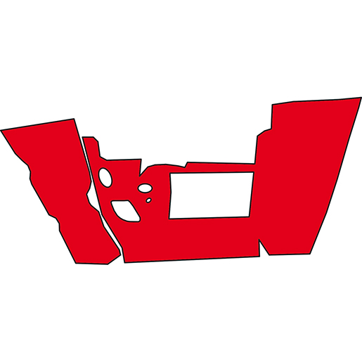 COPRICOFANO VOLVO F12/F16 ROSSO COPRICOFANO VOLVO F12/F16 ROSSO