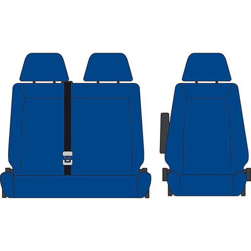 BEZUG MERCEDES SPRINTER 2018 1+2 BLAU BEZUG MERCEDES SPRINTER 2018 1+2 BLAU