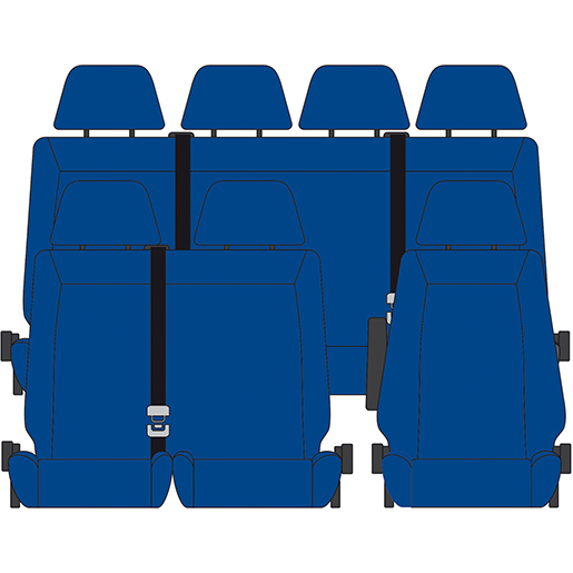 BEZUG MERCEDES SPRINTER 18 1+2+4 BLAU BEZUG MERCEDES SPRINTER 18 1+2+4 BLAU