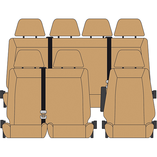 BEZUG MERCEDES SPRINTER 18 1+2+4 BEIGE BEZUG MERCEDES SPRINTER 18 1+2+4 BEIGE