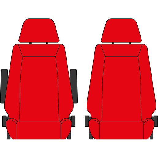 BEZUG VOLVO F12/F16 1+1 ROT BEZUG VOLVO F12/F16 1+1 ROT