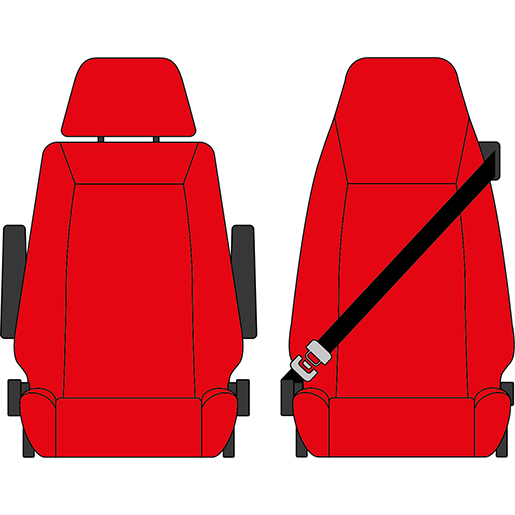 BEZUG VOLVO FI/FE 1+1 FS M/G. ROT BEZUG VOLVO FI/FE 1+1 FS M/G. ROT