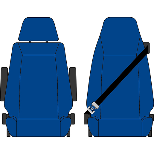 BEZUG VOLVO FI/FE 1+1 FS M/G. BLAU BEZUG VOLVO FI/FE 1+1 FS M/G. BLAU
