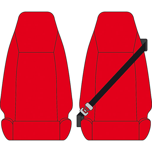 FODERA VOLVO FE 2018 1+1 ROSSA FODERA VOLVO FE 2018 1+1 ROSSA