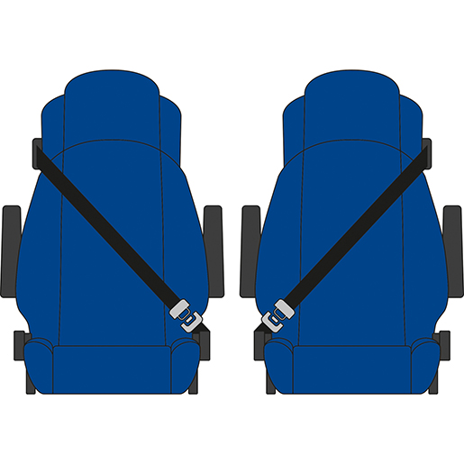 FODERA MAN TGX 1+1 C/CINT. 4 BRAC BLU FODERA MAN TGX 1+1 C/CINT. 4 BRAC BLU