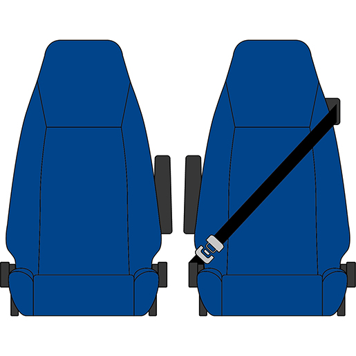 BEZUG DAF LF EURO 6 M/GURT 1+1 BLAU BEZUG DAF LF EURO 6 M/GURT 1+1 BLAU
