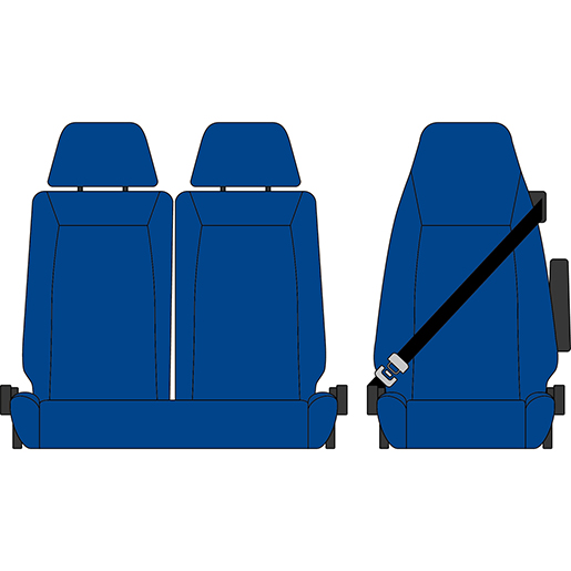 BEZUG DAF LF EURO 6 1+2 BLAU BEZUG DAF LF EURO 6 1+2 BLAU