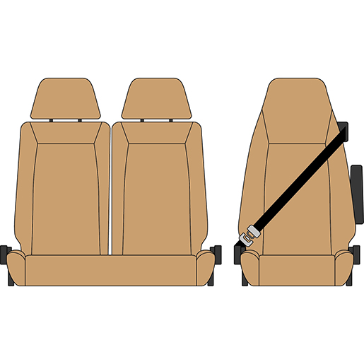 BEZUG DAF LF EURO 6 1+2 BEIGE BEZUG DAF LF EURO 6 1+2 BEIGE