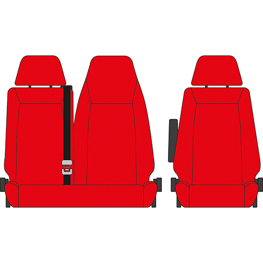 BEZUG RENAULT MASTER 2019 1+2 ROT BEZUG RENAULT MASTER 2019 1+2 ROT