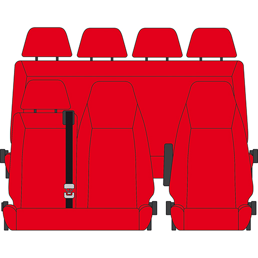 BEZUG RENAULT MASTER 19 1+2+4 ROT BEZUG RENAULT MASTER 19 1+2+4 ROT