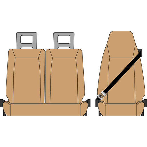 BEZUG DAF LF 01/06 1+2 BEIGE BEZUG DAF LF 01/06 1+2 BEIGE