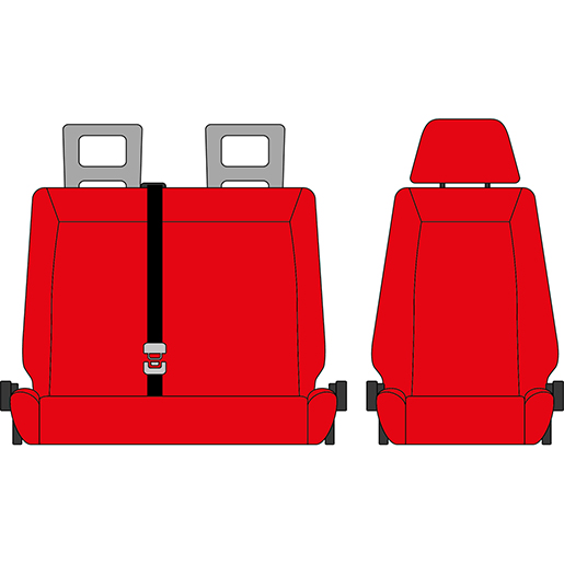 FODERA NISSAN PRIMASTAR 1+2 ROSSA FODERA NISSAN PRIMASTAR 1+2 ROSSA