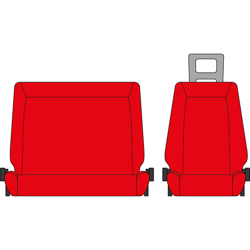 FODERA NISSAN ECO T 100 1+2 ROSSA FODERA NISSAN ECO T 100 1+2 ROSSA
