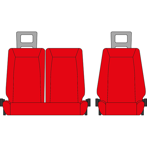FODERA NISSAN CABSTAR 08 1+2 ROSSA FODERA NISSAN CABSTAR 08 1+2 ROSSA