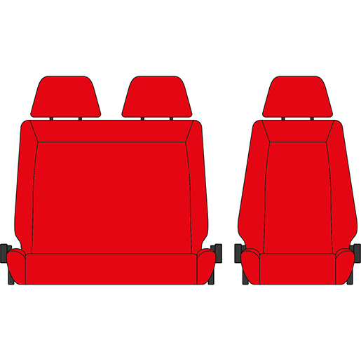 BEZUG MITSUB.CANTER 1SERIE03/07 1+2 ROT BEZUG MITSUB.CANTER 1SERIE03/07 1+2 ROT