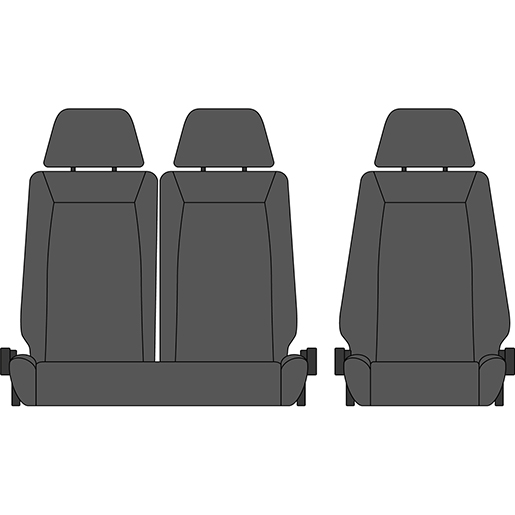 Detail von Bezüge MITSUBISHI CANTER 3. Serie 7-Sitzer Breites Schmales Fahrerhaus 320