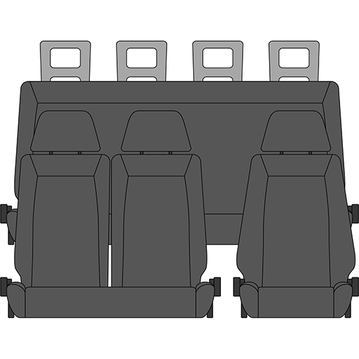 Detail von Bezüge MITSUBISHI CANTER 3. Serie 7-Sitzer Breites Schmales Fahrerhaus 325