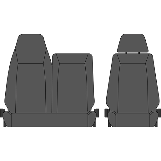 Detail von Bezüge MITSUBISHI CANTER Fuso 4. Serie Breites Schmales Fahrerhaus 7 Plätze 2014 320