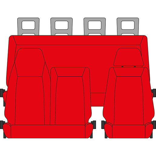 FODERA MITS.CANTER FUSO 4 SERIE1+2+4ROSS FODERA MITS.CANTER FUSO 4 SERIE1+2+4ROSS