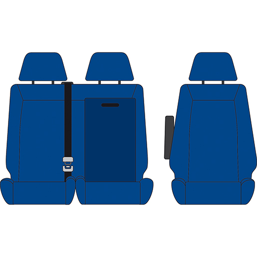 SITZBEZUG FORD TRANSIT CUSTOM 1+1 BLAU SITZBEZUG FORD TRANSIT CUSTOM 1+1 BLAU