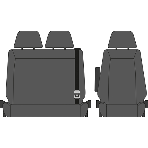 BEZUG FIAT SCUDO 1+2 2024 GRAU BEZUG FIAT SCUDO 1+2 2024 GRAU