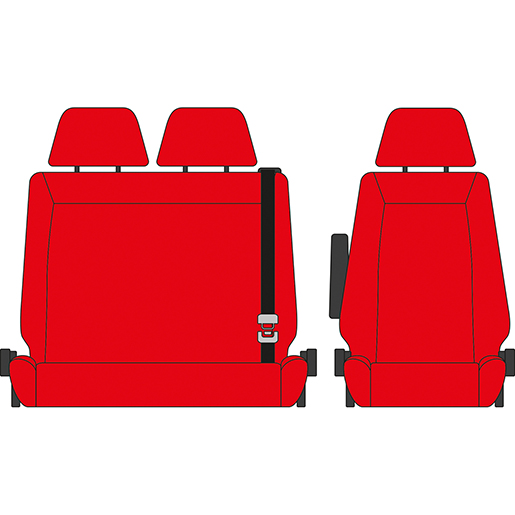 BEZUG FIAT SCUDO 1+2 2024 ROT BEZUG FIAT SCUDO 1+2 2024 ROT