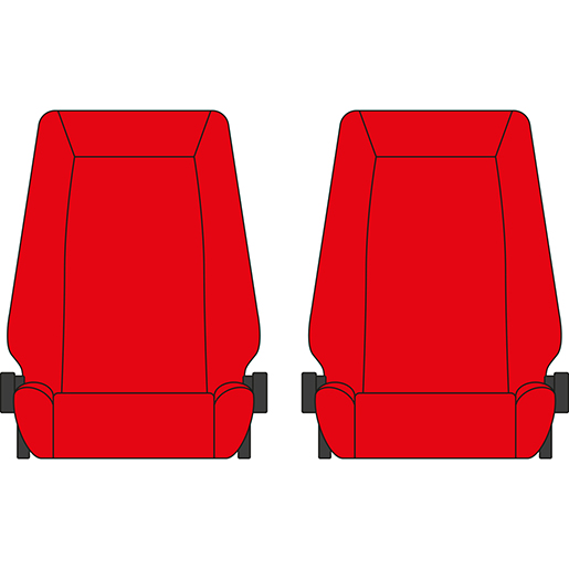BEZUG PIAGGIO PORTER 1+1 ROT BEZUG PIAGGIO PORTER 1+1 ROT