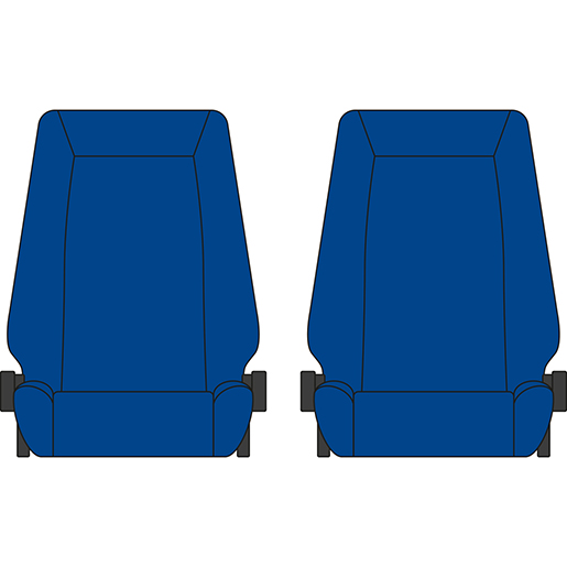 BEZUG PIAGGIO PORTER 1+1 BLAU BEZUG PIAGGIO PORTER 1+1 BLAU
