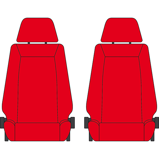 BEZUG PIAGGIO PORTER 1+1 2021 ROT BEZUG PIAGGIO PORTER 1+1 2021 ROT