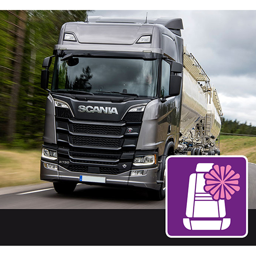 SCANIA R Mikrofaser-Mikrofaserbezüge mit Bluetooth November 2016