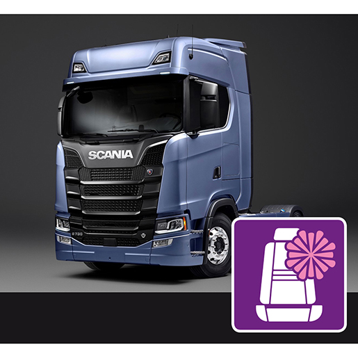 Mikrofaserbezüge SCANIA S mit Bluetooth ab 2017