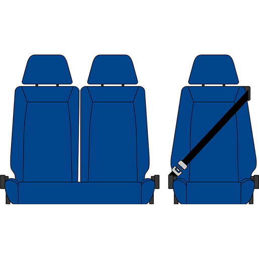 BEZUG EUROCARGO 2 SERIE 1+2 M/GURT BLAU BEZUG EUROCARGO 2 SERIE 1+2 M/GURT BLAU