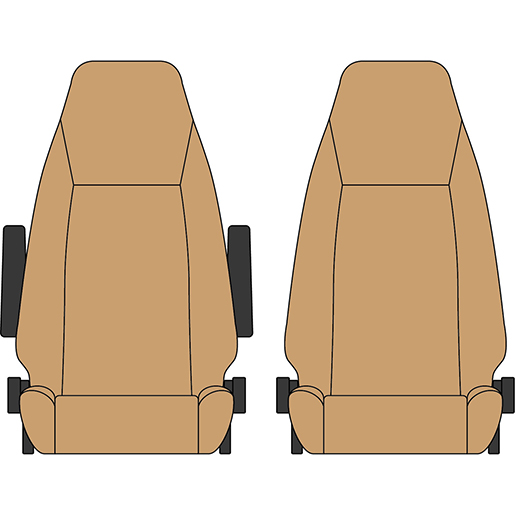 BEZUG VOLVO FM/FH 02/09 1+1 O/GURT BEIGE BEZUG VOLVO FM/FH 02/09 1+1 O/GURT BEIGE