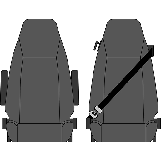 Detail von Mikrofaserbezüge VOLVO FH 12 FH 13 FH 16 ab 2009 305